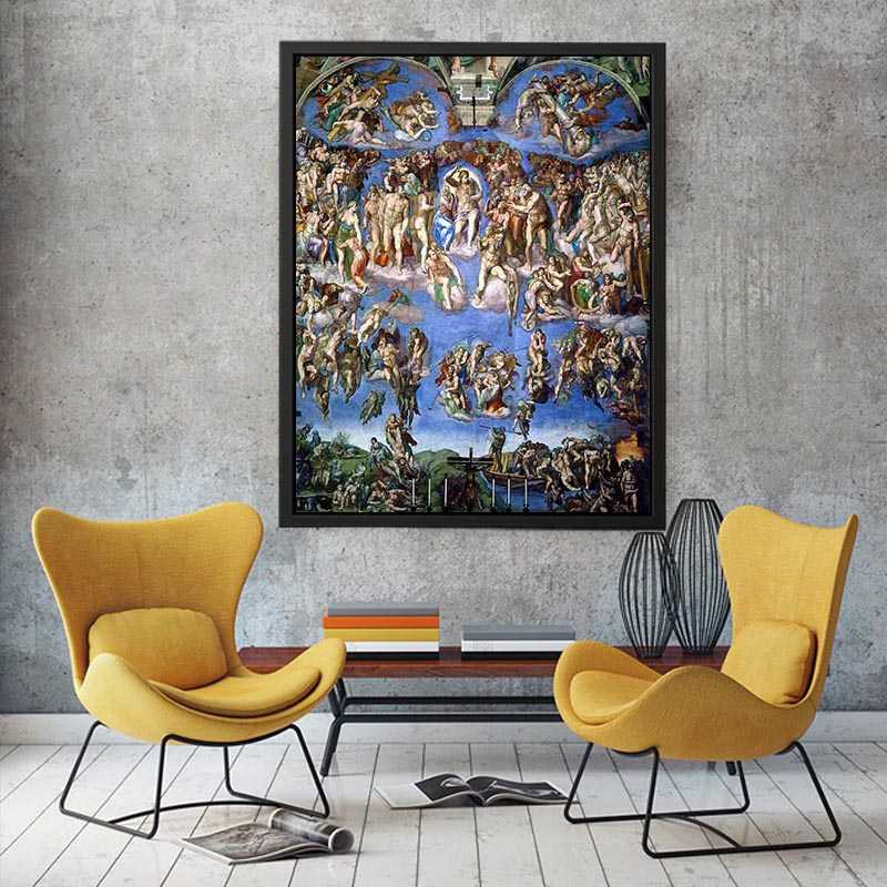 Last Judgment (1) 1537-41  by Michelangelo Buonarroti Painting 