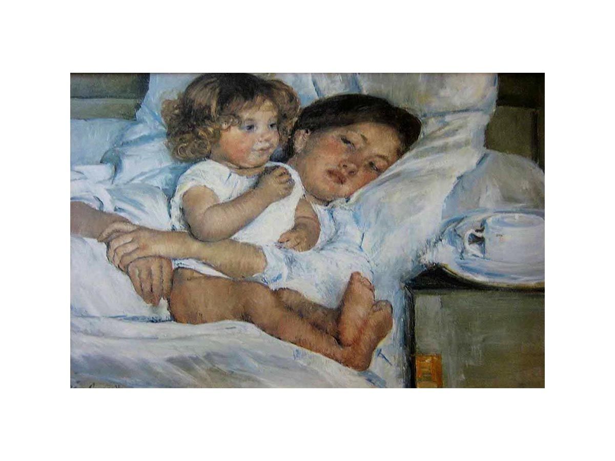 Breakfast in Bed by Mary Cassatt