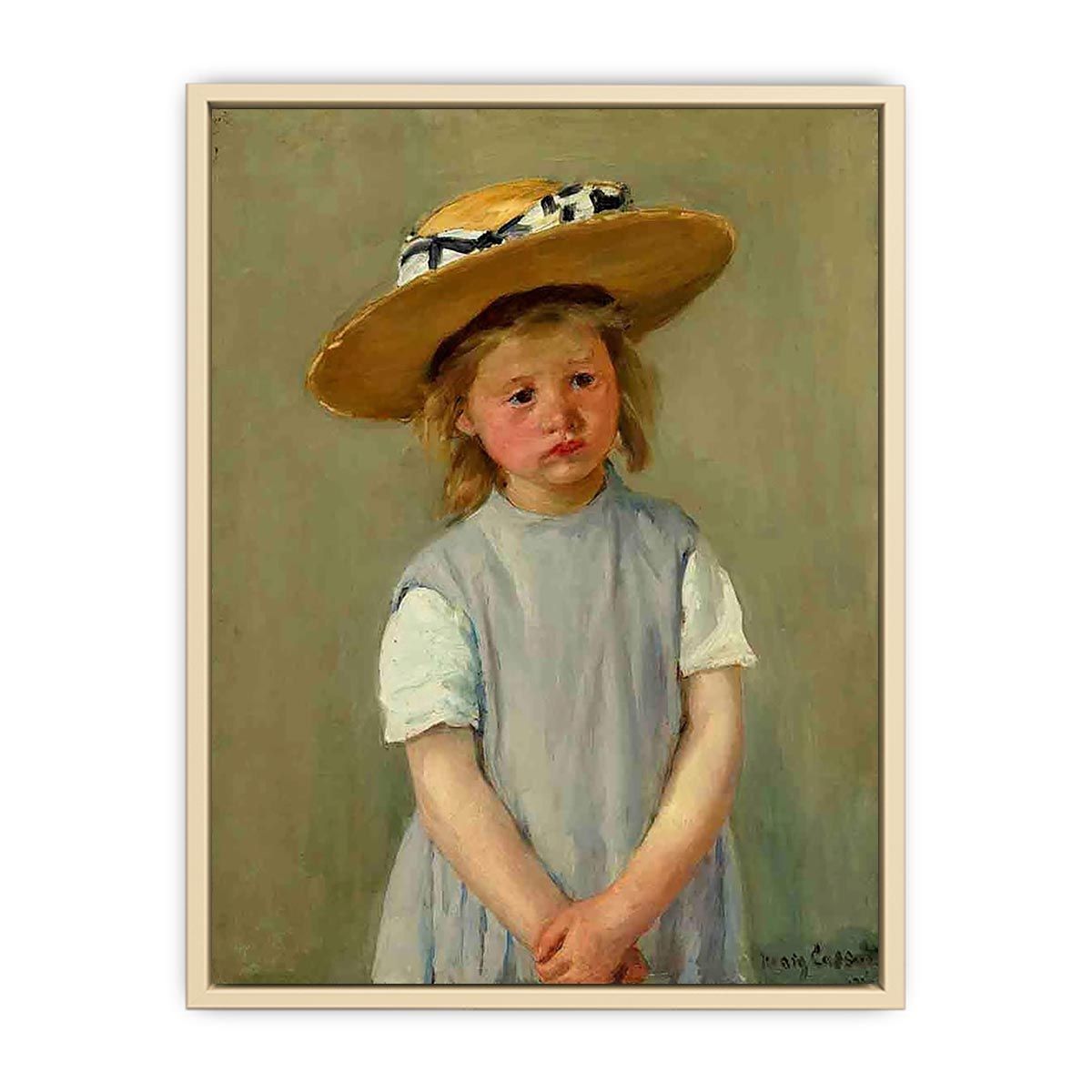 Child In A Straw Hat  Art Print