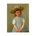 Child In A Straw Hat by Mary Cassatt