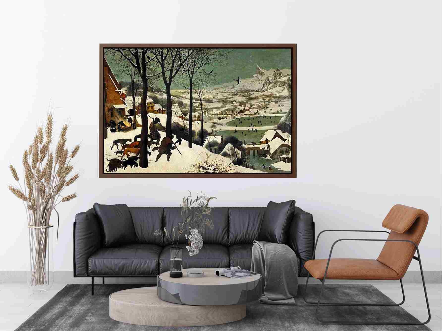 The Hunters in the Snow (Winter) 1565 by Pieter the Elder Bruegel Painting 