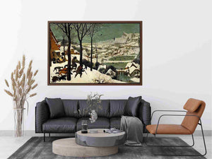 The Hunters in the Snow (Winter) 1565 by Pieter the Elder Bruegel Painting 