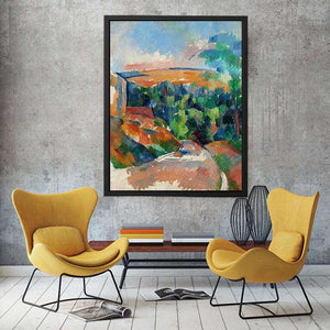 A Bend In The Road by Paul Cezanne Painting 