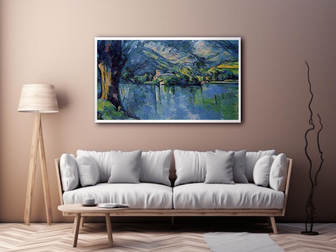 The Lac D Annecy by Paul Cezanne Painting 