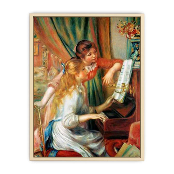 Girls At The Piano2  Art Print