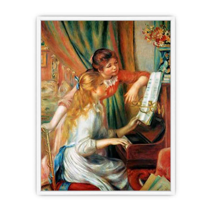 Girls At The Piano2 Framed Print