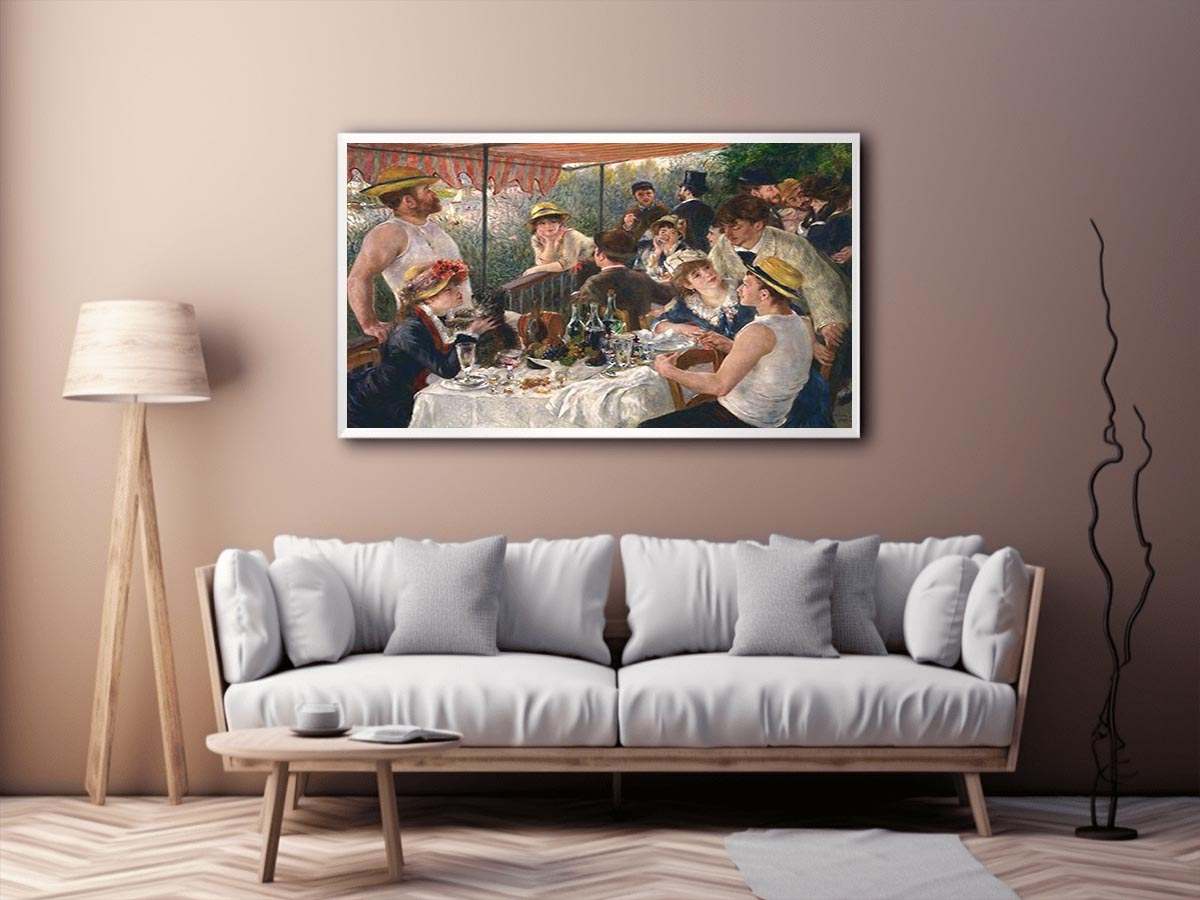 Luncheon Of The Boating Party by Pierre Auguste Renoir Painting