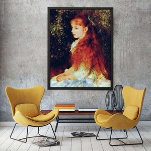 Irene Cahen D Anvers  -  Little Irene by Pierre-Auguste Renoir Painting