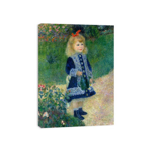A Girl with a Watering Can by Pierre Auguste Renoir Painting 