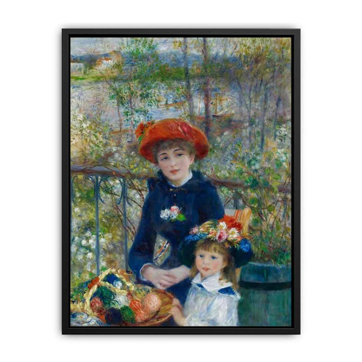 Two Sisters Aka On The Terrace Canvas Print