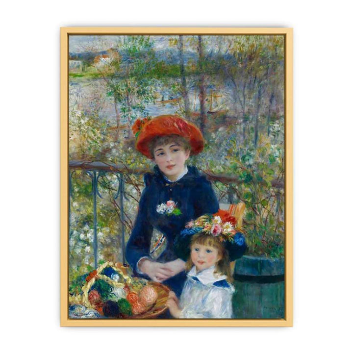 Two Sisters Aka On The Terrace Streched canvas