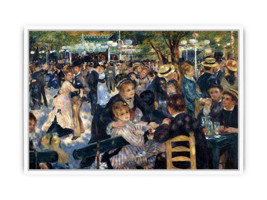 Dance At The Moulin De La Galette Framed Print