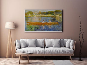 The Seine At Asnieres Aka The Skiff by Pierre Auguste Renoir Painting 