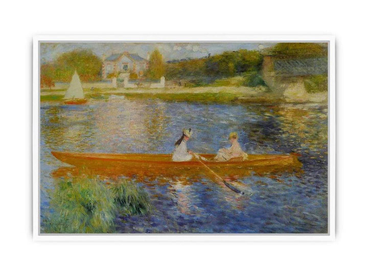 The Seine At Asnieres Aka The Skiff Framed Print
