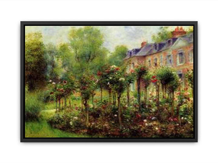 The Rose Garden At Wargemont Canvas Print