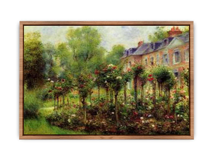 The Rose Garden At Wargemont  Poster