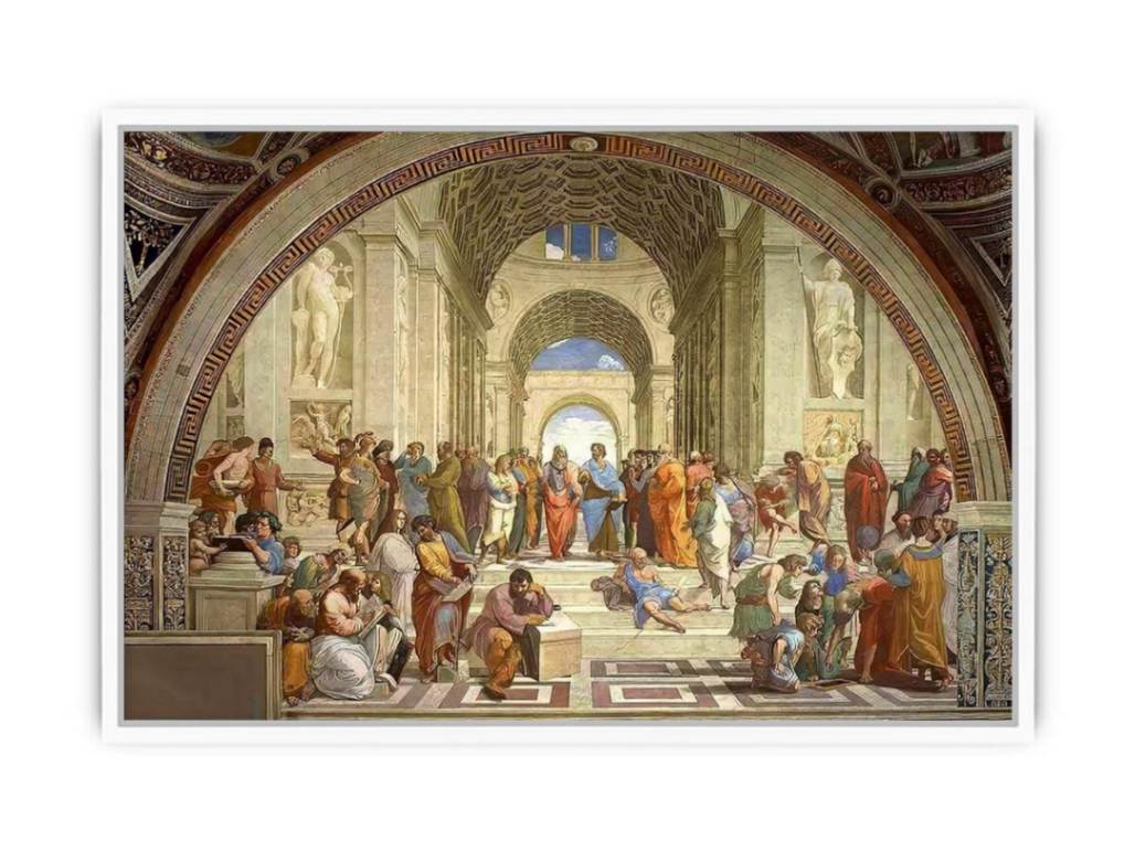 The School of Athens (from the Stanza della Segnatura) 1510-11 Framed Print