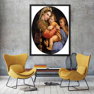 The Madonna Of The Chair by Raphael Painting 