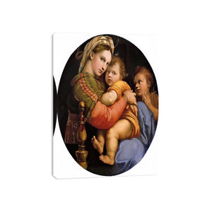 The Madonna Of The Chair by Raphael Painting 