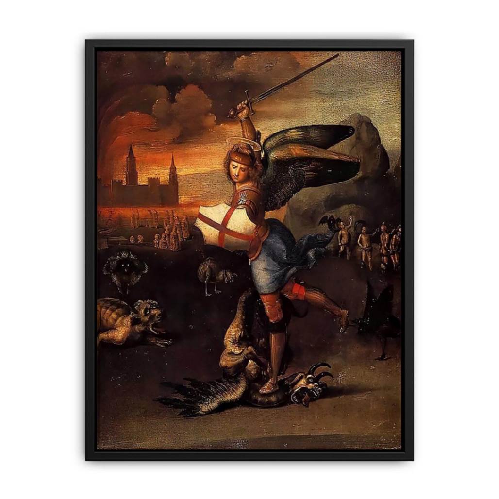 Saint Michael And The Dragon Canvas Print