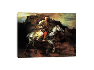 The Polish Rider 1655 by Rembrandt Van Rijn Painting 