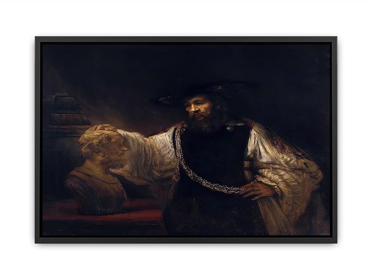 Aristotle with a Bust of Homer 1653 Canvas Print