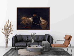 Aristotle with a Bust of Homer 1653 by Rembrandt Van Rijn Painting 