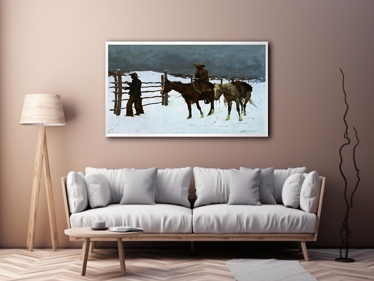 The Fall Of The Cowboy by Frederic Remington Painting 