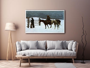 The Fall Of The Cowboy by Frederic Remington Painting 