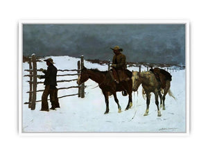 The Fall Of The Cowboy Framed Print