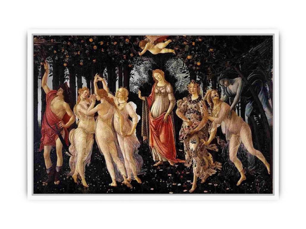 Allegory Of Spring La Primavera Framed Print