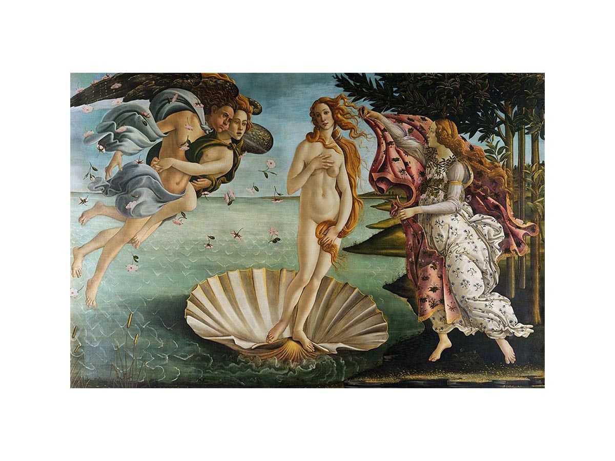 Birth of Venus  I Botticelli Venus Painting by Sandro Botticelli (Alessandro Filipepi)