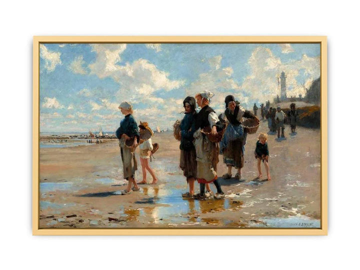 The Oyster Gatherers Of Cancale Streched canvas