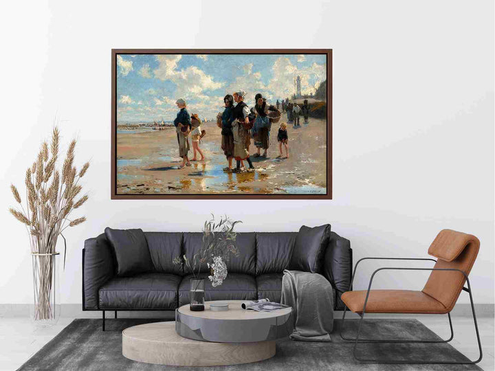 The Oyster Gatherers Of Cancale Painting