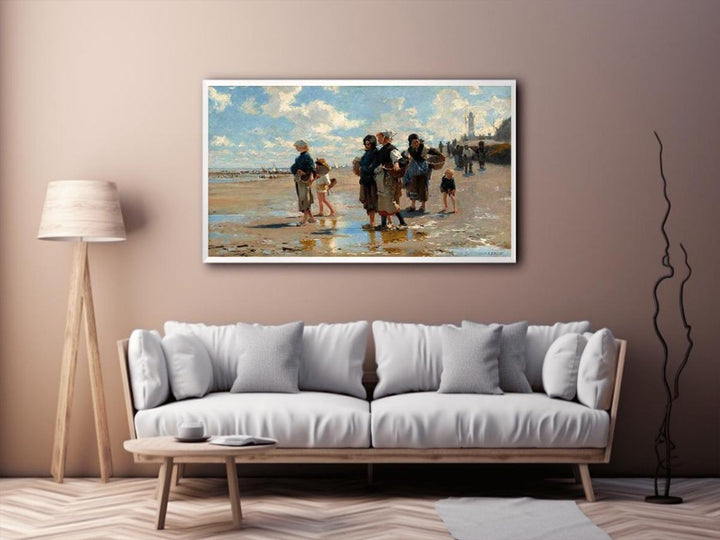 The Oyster Gatherers Of Cancale  Painting