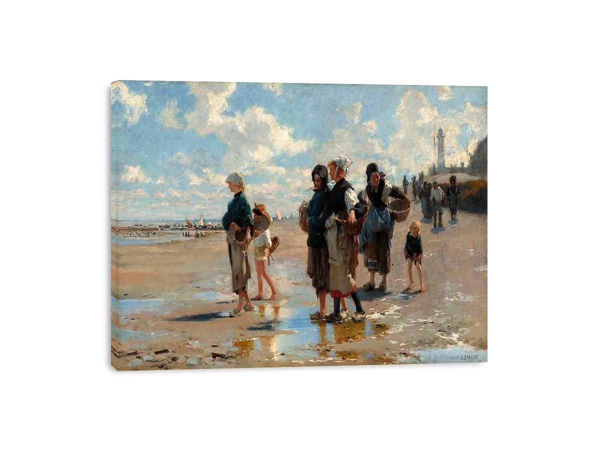 The Oyster Gatherers Of Cancale by John Singer Sargent Painting 