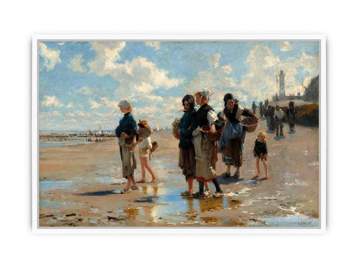 The Oyster Gatherers Of Cancale Framed Print