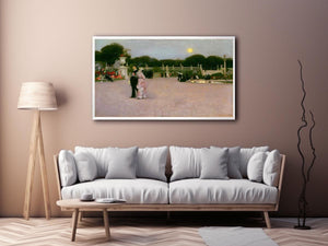In The Luxembourg Gardens by John Singer Sargent Painting 