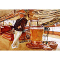 On the Deck of the Yacht Constellation by John Singer Sargent