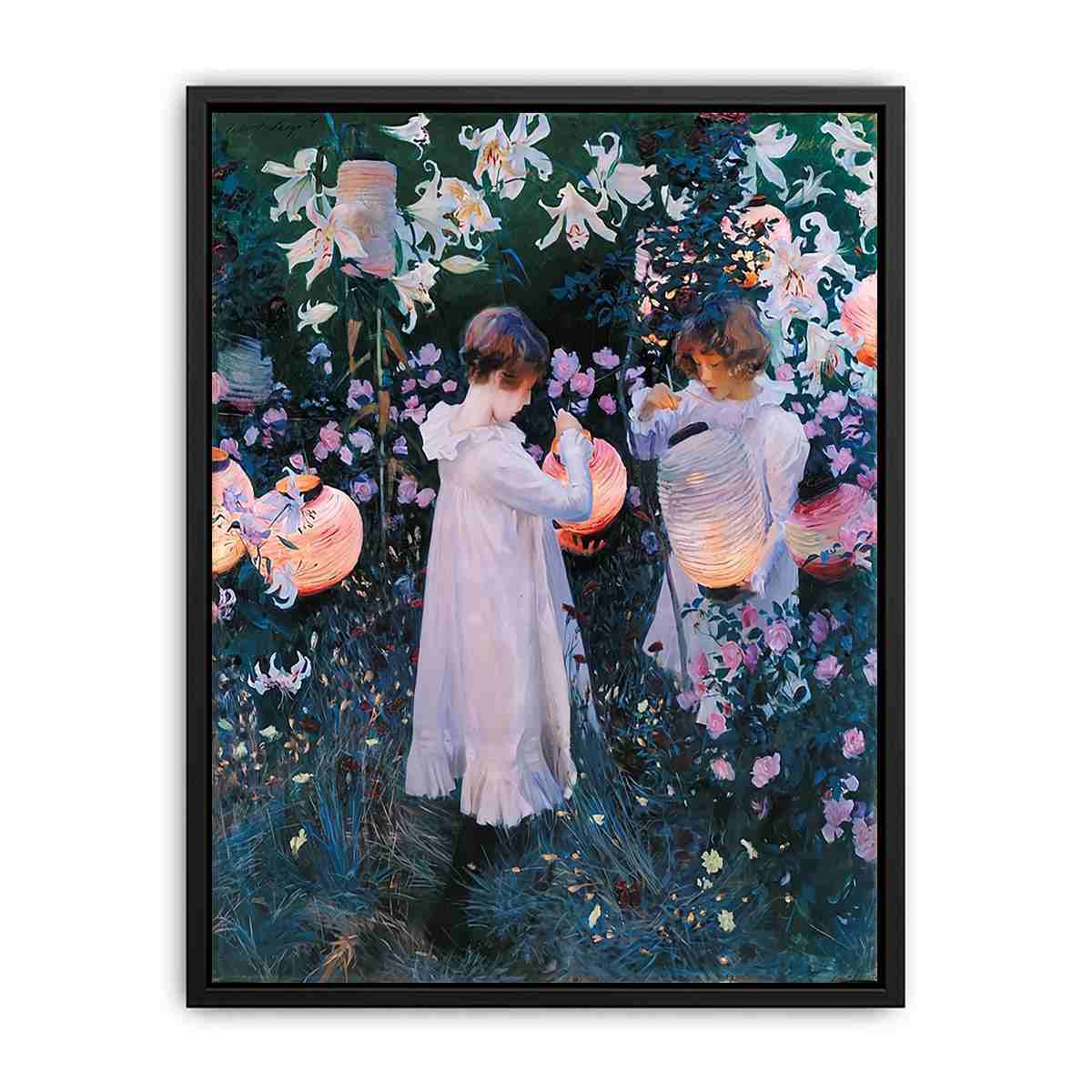 Carnation, Lily, Lily, Rose by John Singer Sargent Canvas Print
