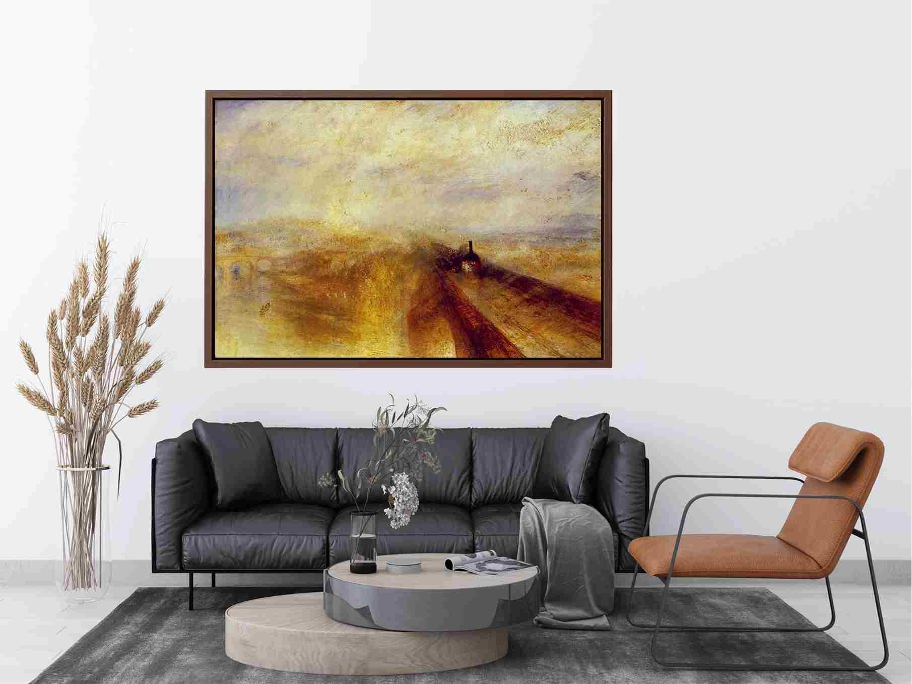 Rain, Steam and Speed The Great Western Railway 1844 by Joseph Mallord William Turner Painting 