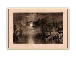 Shields, on the River Tyne  Art Print