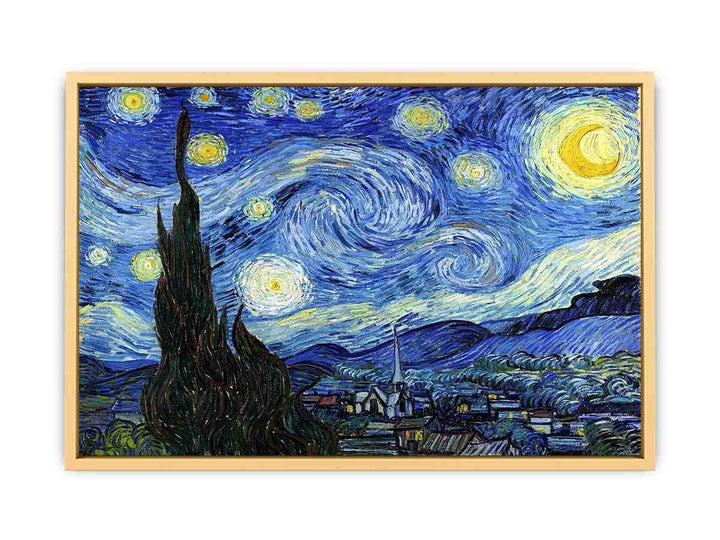 Starry Night Painting Streched canvas