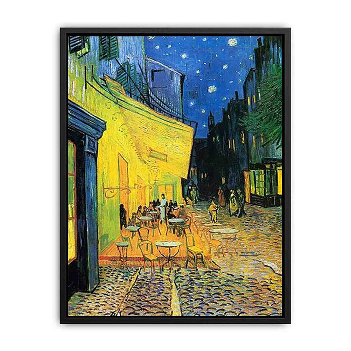 Cafe Terrace at Night Painting Canvas Print