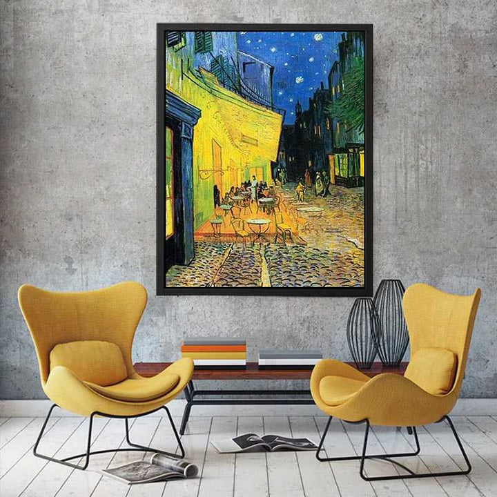 Cafe Terrace at Night Painting  Painting