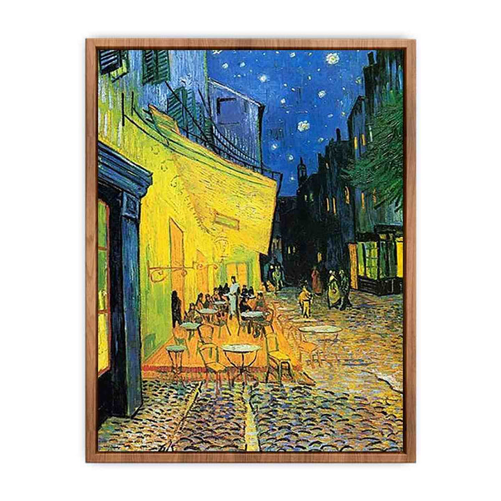 Cafe Terrace at Night Painting  Poster