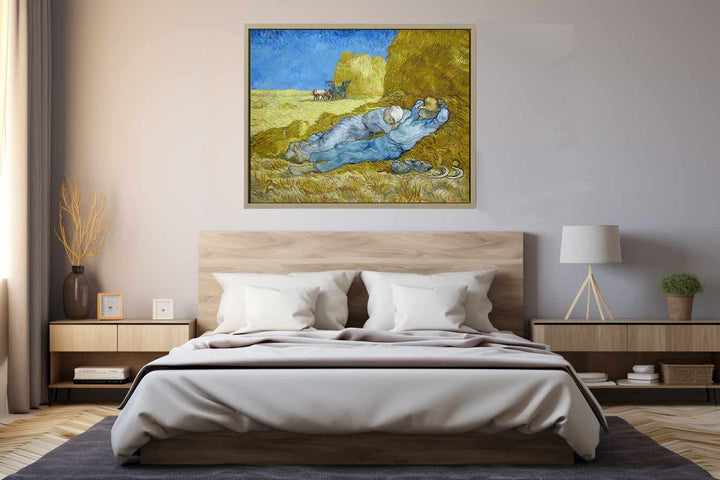 Noon – Rest from Work (after Millet) Art Print