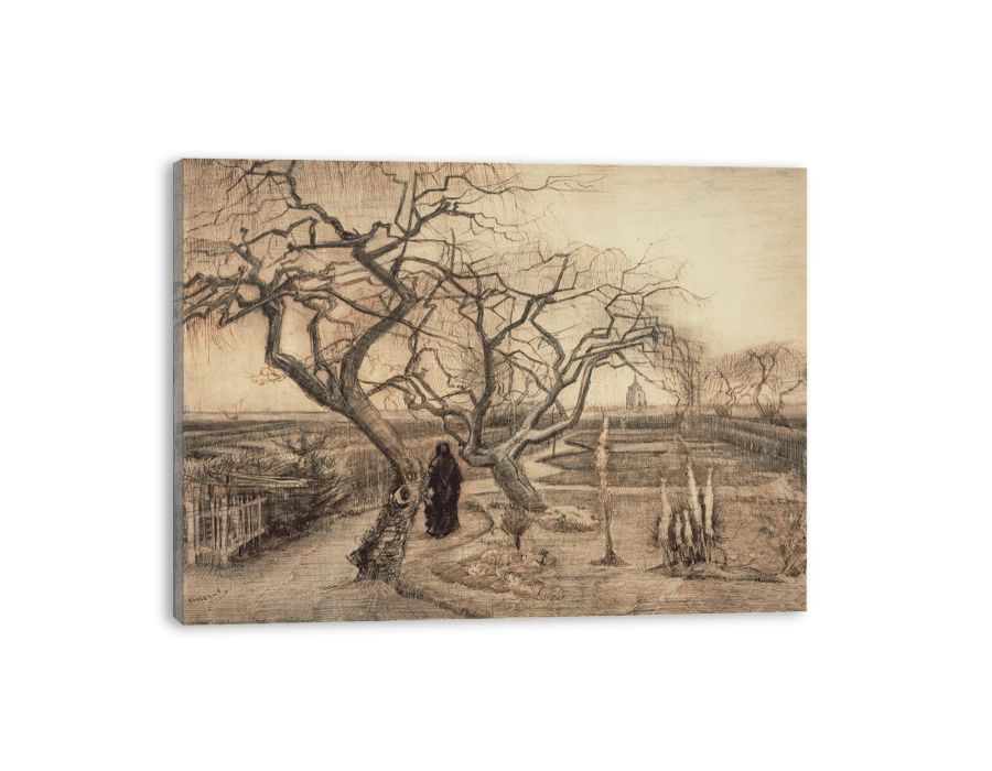 Winter garden by Van Gogh  canvas Print