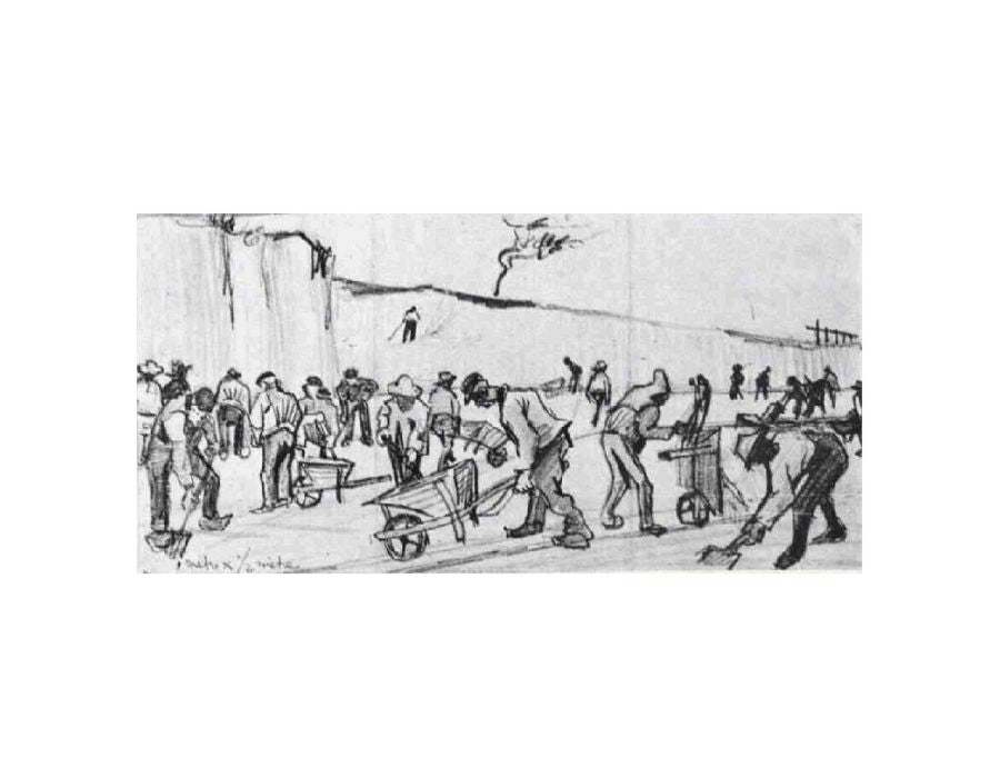 Sand Diggers in Dekkersduin near The Hague