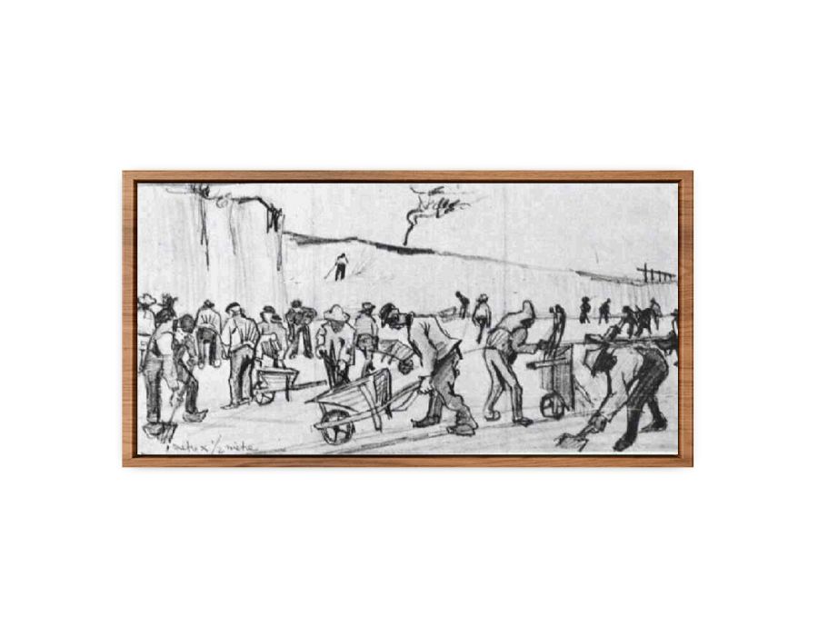 Sand Diggers in Dekkersduin near The Hague  Painting